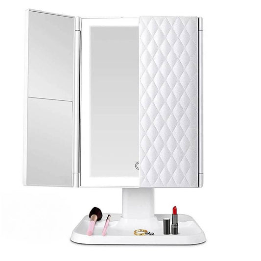 LuxeRose Radiance Trifold Mirror